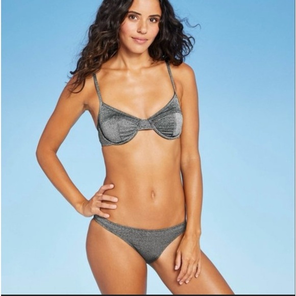 NWT Metalic Bikini Bottom Large - Picture 3 of 7